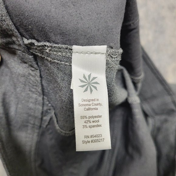 Athleta Sirrus Tennis Skirt Wome 8 Wool Blend Drawstring Casual Charcoal Heather - Picture 7 of 12